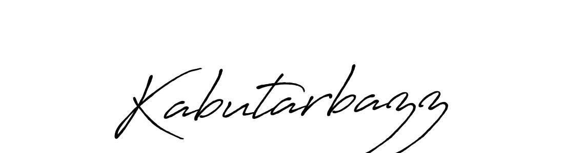 Make a beautiful signature design for name Kabutarbazz. With this signature (Antro_Vectra_Bolder) style, you can create a handwritten signature for free. Kabutarbazz signature style 7 images and pictures png