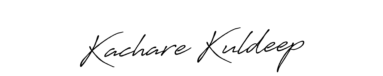 How to make Kachare Kuldeep name signature. Use Antro_Vectra_Bolder style for creating short signs online. This is the latest handwritten sign. Kachare Kuldeep signature style 7 images and pictures png