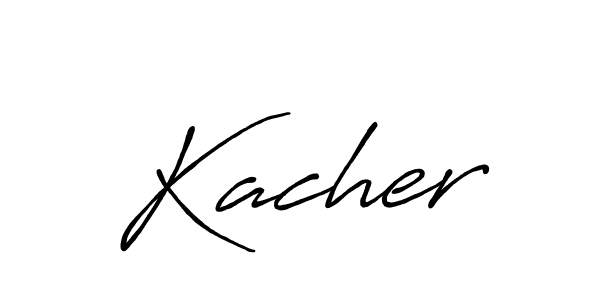 Also You can easily find your signature by using the search form. We will create Kacher name handwritten signature images for you free of cost using Antro_Vectra_Bolder sign style. Kacher signature style 7 images and pictures png