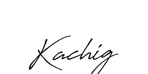 How to make Kachig signature? Antro_Vectra_Bolder is a professional autograph style. Create handwritten signature for Kachig name. Kachig signature style 7 images and pictures png