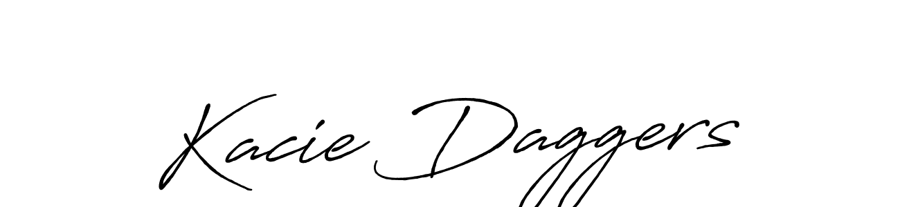 How to make Kacie Daggers name signature. Use Antro_Vectra_Bolder style for creating short signs online. This is the latest handwritten sign. Kacie Daggers signature style 7 images and pictures png