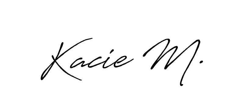 Use a signature maker to create a handwritten signature online. With this signature software, you can design (Antro_Vectra_Bolder) your own signature for name Kacie M.. Kacie M. signature style 7 images and pictures png