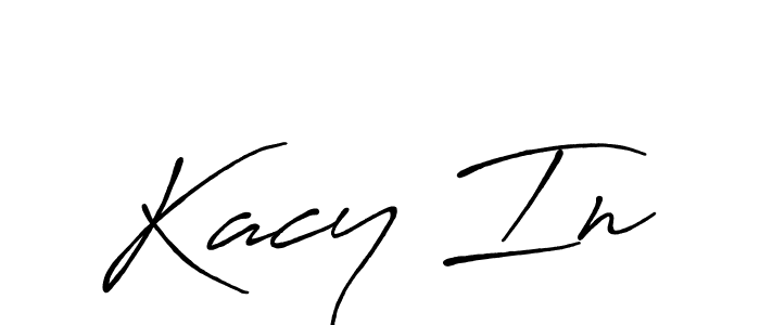 You should practise on your own different ways (Antro_Vectra_Bolder) to write your name (Kacy In) in signature. don't let someone else do it for you. Kacy In signature style 7 images and pictures png