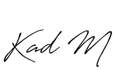 Use a signature maker to create a handwritten signature online. With this signature software, you can design (Antro_Vectra_Bolder) your own signature for name Kad M. Kad M signature style 7 images and pictures png