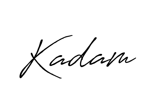 Use a signature maker to create a handwritten signature online. With this signature software, you can design (Antro_Vectra_Bolder) your own signature for name Kadam. Kadam signature style 7 images and pictures png