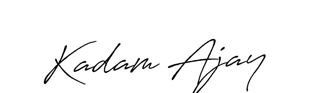 Kadam Ajay stylish signature style. Best Handwritten Sign (Antro_Vectra_Bolder) for my name. Handwritten Signature Collection Ideas for my name Kadam Ajay. Kadam Ajay signature style 7 images and pictures png