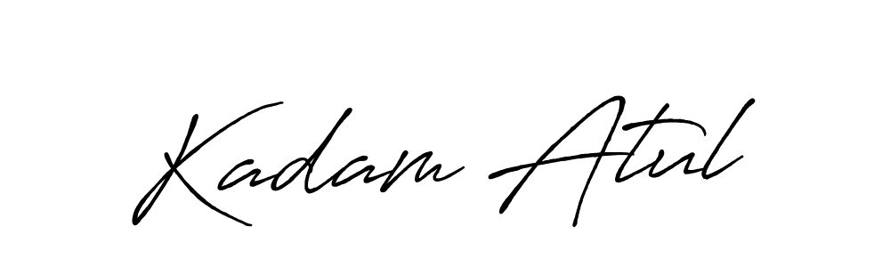 Make a beautiful signature design for name Kadam Atul. With this signature (Antro_Vectra_Bolder) style, you can create a handwritten signature for free. Kadam Atul signature style 7 images and pictures png