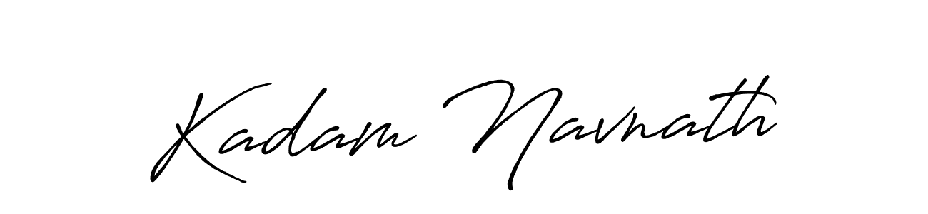 Create a beautiful signature design for name Kadam Navnath. With this signature (Antro_Vectra_Bolder) fonts, you can make a handwritten signature for free. Kadam Navnath signature style 7 images and pictures png