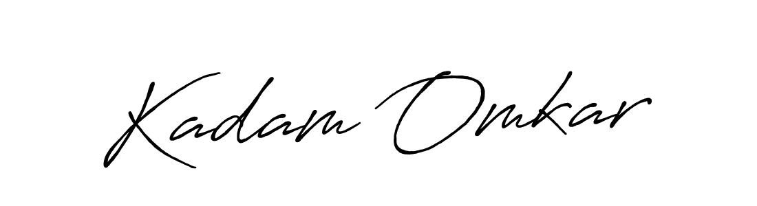 Also we have Kadam Omkar name is the best signature style. Create professional handwritten signature collection using Antro_Vectra_Bolder autograph style. Kadam Omkar signature style 7 images and pictures png