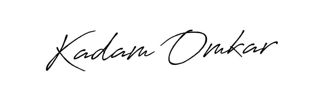 Also we have Kadam Omkar name is the best signature style. Create professional handwritten signature collection using Antro_Vectra_Bolder autograph style. Kadam Omkar signature style 7 images and pictures png