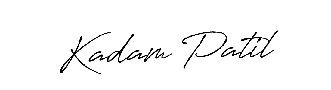 It looks lik you need a new signature style for name Kadam Patil. Design unique handwritten (Antro_Vectra_Bolder) signature with our free signature maker in just a few clicks. Kadam Patil signature style 7 images and pictures png
