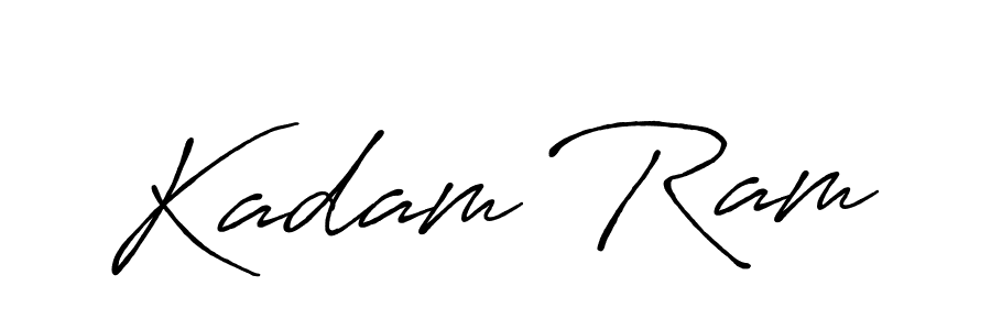 Design your own signature with our free online signature maker. With this signature software, you can create a handwritten (Antro_Vectra_Bolder) signature for name Kadam Ram. Kadam Ram signature style 7 images and pictures png