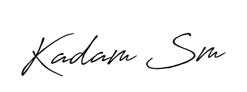Design your own signature with our free online signature maker. With this signature software, you can create a handwritten (Antro_Vectra_Bolder) signature for name Kadam Sm. Kadam Sm signature style 7 images and pictures png