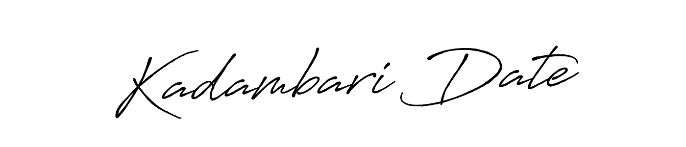 Make a beautiful signature design for name Kadambari Date. Use this online signature maker to create a handwritten signature for free. Kadambari Date signature style 7 images and pictures png