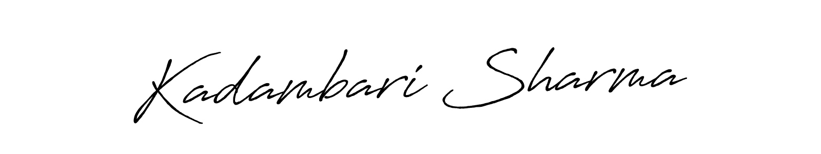 Similarly Antro_Vectra_Bolder is the best handwritten signature design. Signature creator online .You can use it as an online autograph creator for name Kadambari Sharma. Kadambari Sharma signature style 7 images and pictures png