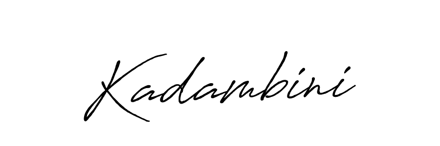 How to make Kadambini name signature. Use Antro_Vectra_Bolder style for creating short signs online. This is the latest handwritten sign. Kadambini signature style 7 images and pictures png