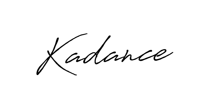 Design your own signature with our free online signature maker. With this signature software, you can create a handwritten (Antro_Vectra_Bolder) signature for name Kadance. Kadance signature style 7 images and pictures png