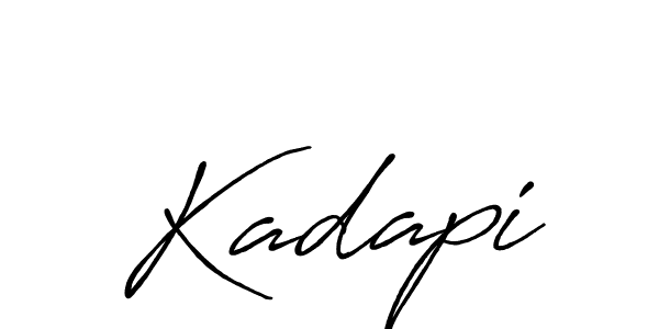 Create a beautiful signature design for name Kadapi. With this signature (Antro_Vectra_Bolder) fonts, you can make a handwritten signature for free. Kadapi signature style 7 images and pictures png