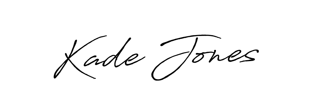 The best way (Antro_Vectra_Bolder) to make a short signature is to pick only two or three words in your name. The name Kade Jones include a total of six letters. For converting this name. Kade Jones signature style 7 images and pictures png