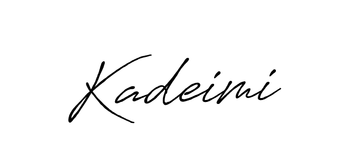 It looks lik you need a new signature style for name Kadeimi. Design unique handwritten (Antro_Vectra_Bolder) signature with our free signature maker in just a few clicks. Kadeimi signature style 7 images and pictures png