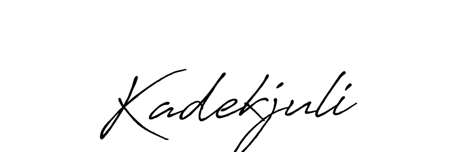 The best way (Antro_Vectra_Bolder) to make a short signature is to pick only two or three words in your name. The name Kadekjuli include a total of six letters. For converting this name. Kadekjuli signature style 7 images and pictures png