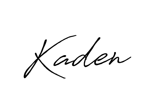 Kaden stylish signature style. Best Handwritten Sign (Antro_Vectra_Bolder) for my name. Handwritten Signature Collection Ideas for my name Kaden. Kaden signature style 7 images and pictures png