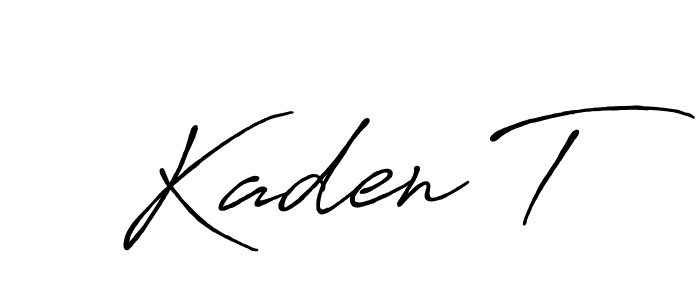 Once you've used our free online signature maker to create your best signature Antro_Vectra_Bolder style, it's time to enjoy all of the benefits that Kaden T name signing documents. Kaden T signature style 7 images and pictures png
