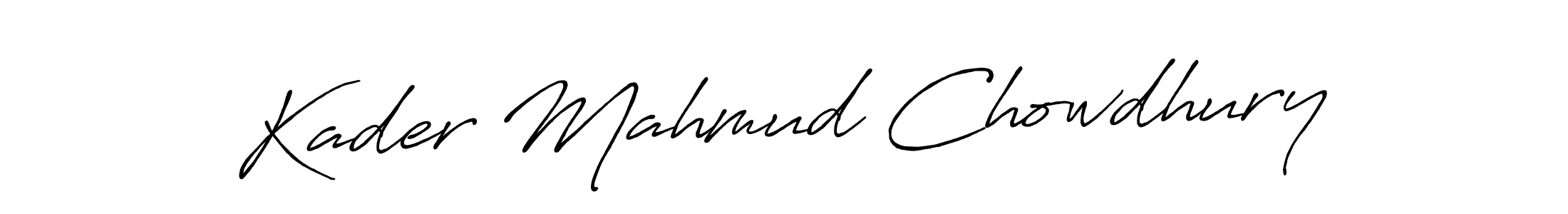 Also we have Kader Mahmud Chowdhury name is the best signature style. Create professional handwritten signature collection using Antro_Vectra_Bolder autograph style. Kader Mahmud Chowdhury signature style 7 images and pictures png