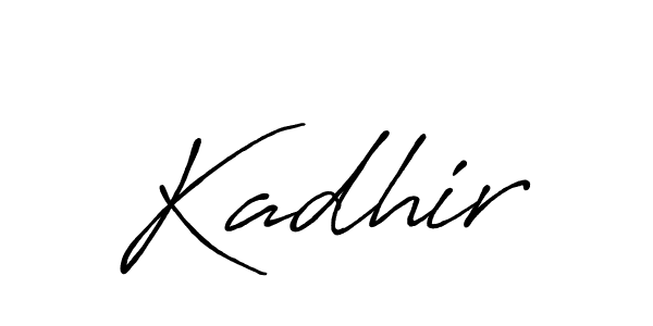 Also You can easily find your signature by using the search form. We will create Kadhir name handwritten signature images for you free of cost using Antro_Vectra_Bolder sign style. Kadhir signature style 7 images and pictures png