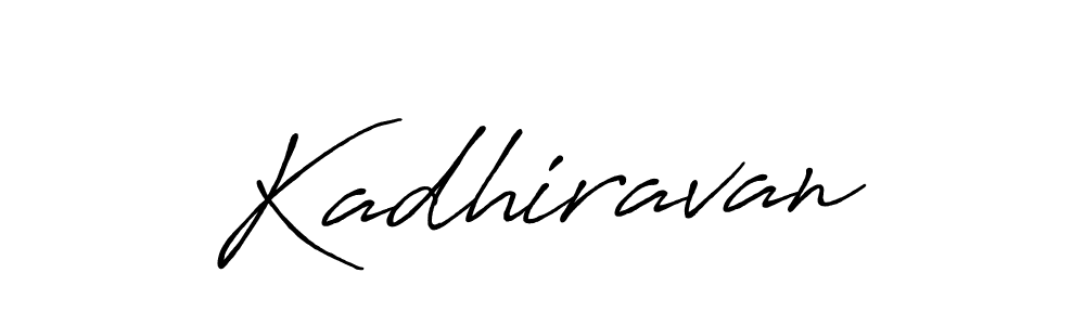 How to make Kadhiravan name signature. Use Antro_Vectra_Bolder style for creating short signs online. This is the latest handwritten sign. Kadhiravan signature style 7 images and pictures png