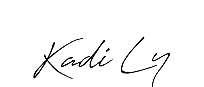 Make a beautiful signature design for name Kadi Ly. With this signature (Antro_Vectra_Bolder) style, you can create a handwritten signature for free. Kadi Ly signature style 7 images and pictures png