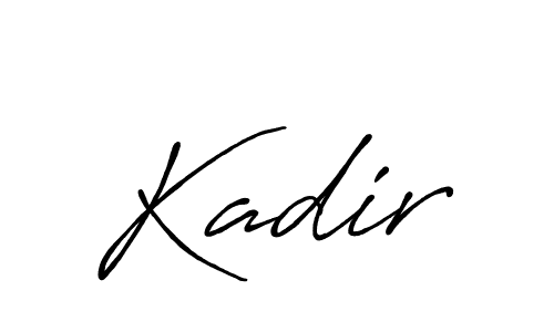 How to make Kadir signature? Antro_Vectra_Bolder is a professional autograph style. Create handwritten signature for Kadir name. Kadir signature style 7 images and pictures png