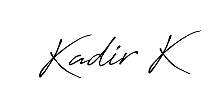 How to Draw Kadir K signature style? Antro_Vectra_Bolder is a latest design signature styles for name Kadir K. Kadir K signature style 7 images and pictures png