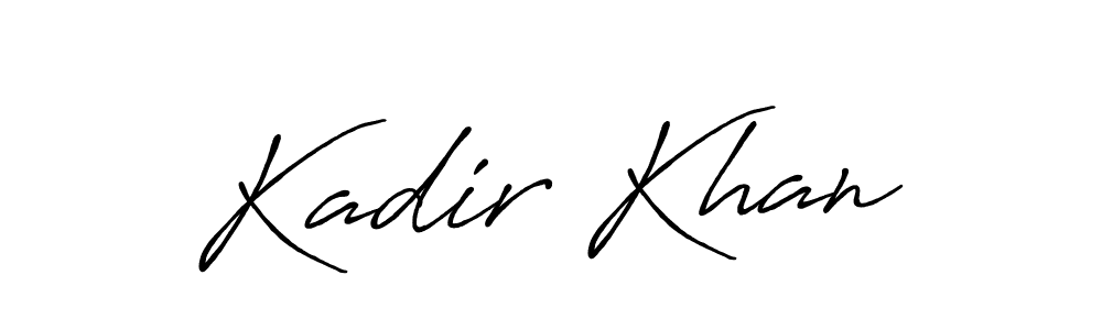 Also we have Kadir Khan name is the best signature style. Create professional handwritten signature collection using Antro_Vectra_Bolder autograph style. Kadir Khan signature style 7 images and pictures png