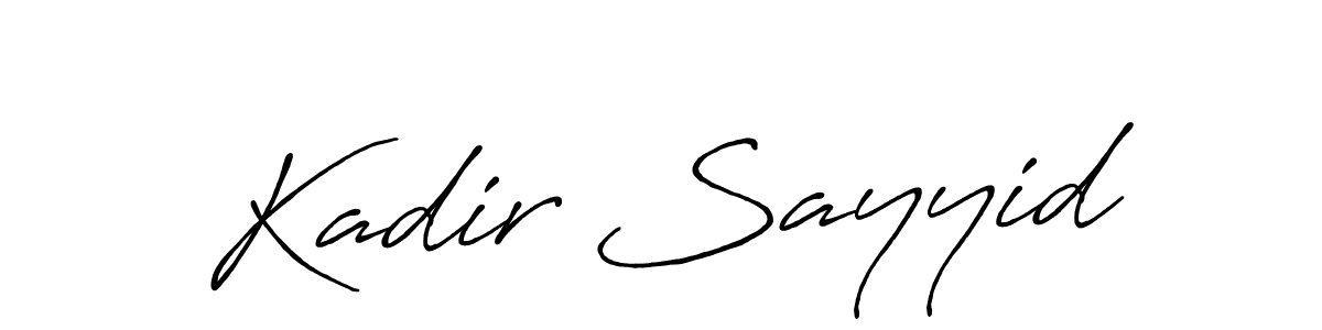 Best and Professional Signature Style for Kadir Sayyid. Antro_Vectra_Bolder Best Signature Style Collection. Kadir Sayyid signature style 7 images and pictures png