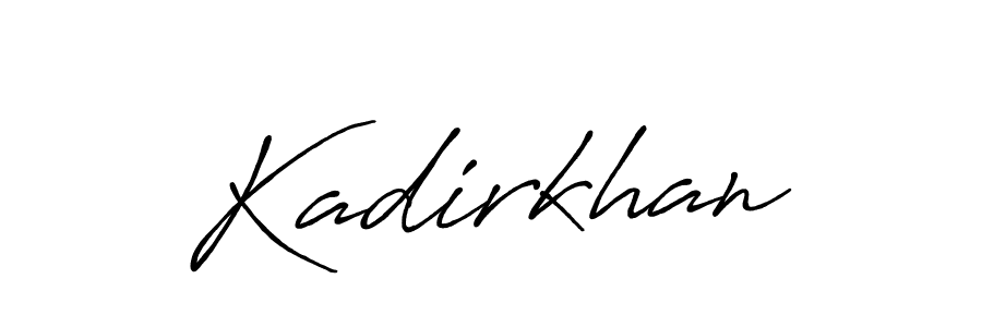 Make a beautiful signature design for name Kadirkhan. With this signature (Antro_Vectra_Bolder) style, you can create a handwritten signature for free. Kadirkhan signature style 7 images and pictures png