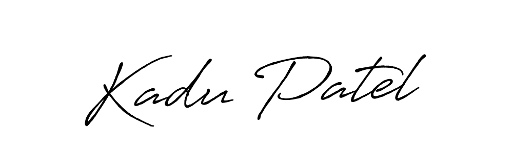 The best way (Antro_Vectra_Bolder) to make a short signature is to pick only two or three words in your name. The name Kadu Patel include a total of six letters. For converting this name. Kadu Patel signature style 7 images and pictures png