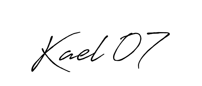 Kael 07 stylish signature style. Best Handwritten Sign (Antro_Vectra_Bolder) for my name. Handwritten Signature Collection Ideas for my name Kael 07. Kael 07 signature style 7 images and pictures png