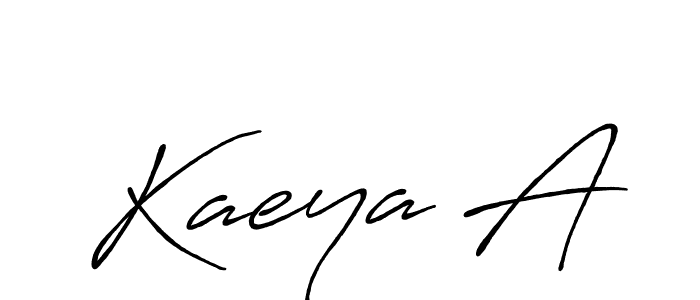 Design your own signature with our free online signature maker. With this signature software, you can create a handwritten (Antro_Vectra_Bolder) signature for name Kaeya A. Kaeya A signature style 7 images and pictures png