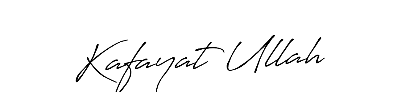 How to make Kafayat Ullah name signature. Use Antro_Vectra_Bolder style for creating short signs online. This is the latest handwritten sign. Kafayat Ullah signature style 7 images and pictures png