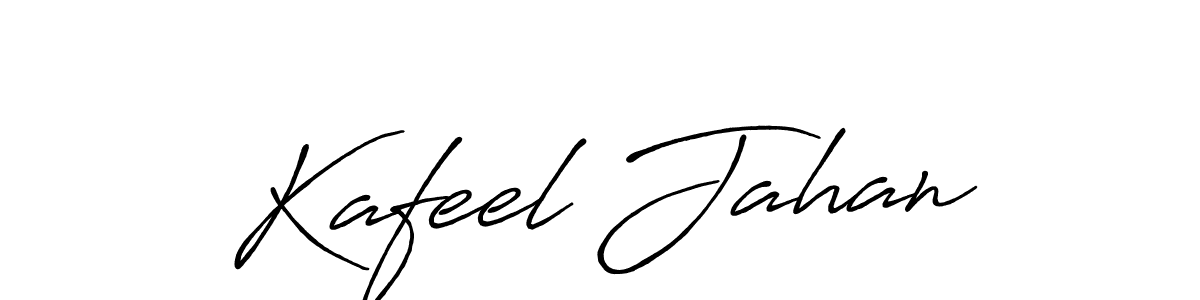 Use a signature maker to create a handwritten signature online. With this signature software, you can design (Antro_Vectra_Bolder) your own signature for name Kafeel Jahan. Kafeel Jahan signature style 7 images and pictures png