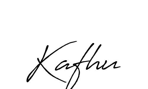 Use a signature maker to create a handwritten signature online. With this signature software, you can design (Antro_Vectra_Bolder) your own signature for name Kafhu. Kafhu signature style 7 images and pictures png