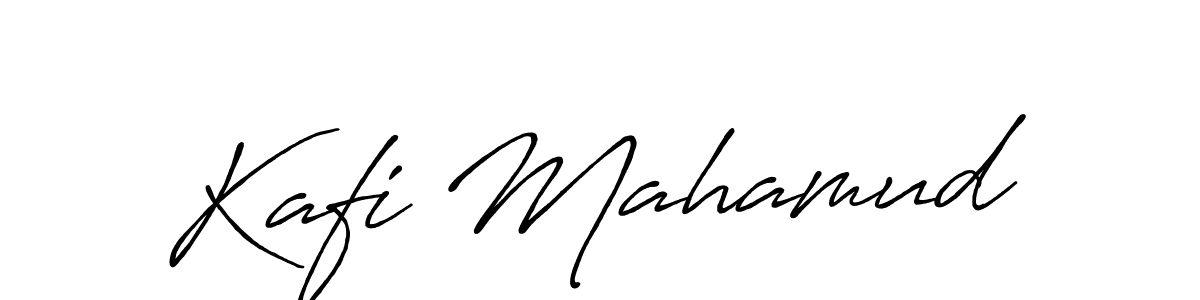 Create a beautiful signature design for name Kafi Mahamud. With this signature (Antro_Vectra_Bolder) fonts, you can make a handwritten signature for free. Kafi Mahamud signature style 7 images and pictures png