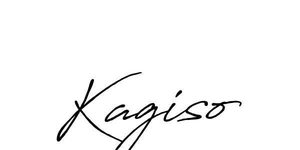 Make a beautiful signature design for name Kagiso. With this signature (Antro_Vectra_Bolder) style, you can create a handwritten signature for free. Kagiso signature style 7 images and pictures png