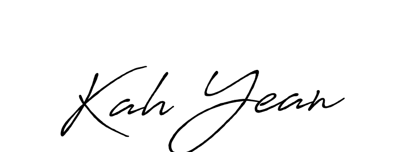 Also we have Kah Yean name is the best signature style. Create professional handwritten signature collection using Antro_Vectra_Bolder autograph style. Kah Yean signature style 7 images and pictures png