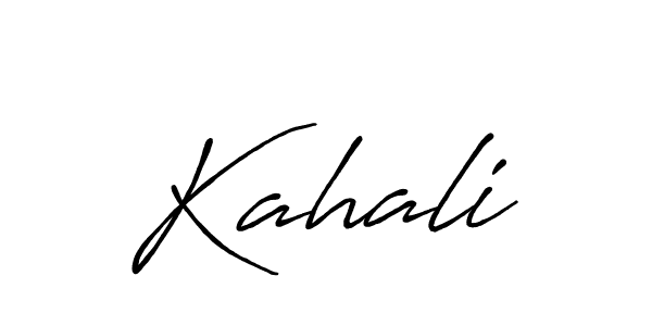 Create a beautiful signature design for name Kahali. With this signature (Antro_Vectra_Bolder) fonts, you can make a handwritten signature for free. Kahali signature style 7 images and pictures png