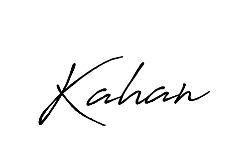 Also You can easily find your signature by using the search form. We will create Kahan name handwritten signature images for you free of cost using Antro_Vectra_Bolder sign style. Kahan signature style 7 images and pictures png