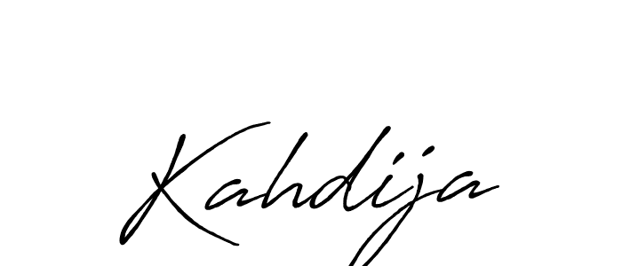 Create a beautiful signature design for name Kahdija. With this signature (Antro_Vectra_Bolder) fonts, you can make a handwritten signature for free. Kahdija signature style 7 images and pictures png