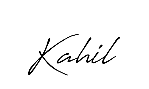 Antro_Vectra_Bolder is a professional signature style that is perfect for those who want to add a touch of class to their signature. It is also a great choice for those who want to make their signature more unique. Get Kahil name to fancy signature for free. Kahil signature style 7 images and pictures png
