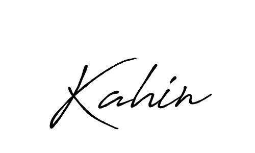 Design your own signature with our free online signature maker. With this signature software, you can create a handwritten (Antro_Vectra_Bolder) signature for name Kahin. Kahin signature style 7 images and pictures png